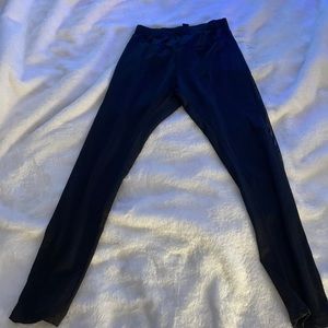 Black leggings with mesh on side of the legs